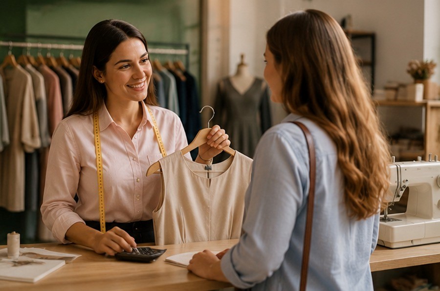 راه جذب مشتری برای خیاطی